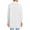 Lands’ End Women’s No Iron Oversized Poplin Extra Long Tunic(White)