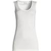 Lands’ End Women’s Petite Silk Interlock Thermal Long Underwear Base Layer Tank Top(Ivory)