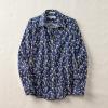 Lands’ End Women’s Pinwale Cord Long Sleeve Shirt(Deep Sea Navy Daisies)