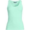 Lands’ End Women’s Pointelle Rib UNeck Tank(Frosted Mint)