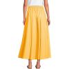 Lands’ End Women’s Poplin Godet Maxi Skirt(Sunkissed Yellow)