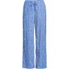 Lands’ End Women’s Print Flannel Pajama Pants(Clear Blue Playful Puffins)