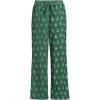 Lands’ End Women’s Print Flannel Pajama Pants(Light Emerald Snowy Trees)
