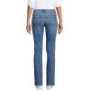 Lands’ End Women’s Recover Mid Rise Straight Leg Blue Jeans(Beau Blue)