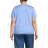 Lands’ End Women’s Relaxed American-Grown Supima Cotton Crew Neck T-Shirt(Clear Blue Sky)