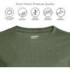 Lands’ End Women’s Relaxed American-Grown Supima Cotton Crew Neck T-Shirt(Estate Green)