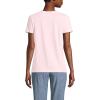 Lands’ End Women’s Relaxed American-Grown Supima Cotton Crew Neck T-Shirt(Pink Fog)