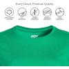 Lands’ End Women’s Relaxed American-Grown Supima Cotton Crew Neck T-Shirt(Vibrant Clover)