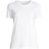 Lands’ End Women’s Relaxed American-Grown Supima Cotton Crew Neck T-Shirt(White)