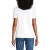 Lands’ End Women’s Relaxed American-Grown Supima Cotton Crew Neck T-Shirt(White)