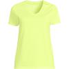 Lands’ End Women’s Relaxed American-Grown Supima Cotton V-Neck T-Shirt(Soft Limoncello Yellow)