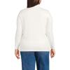 Lands’ End Women’s Relaxed Cotton Long Sleeve Mock Turtleneck Shirt(Ivory)