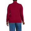 Lands’ End Women’s Relaxed Cotton Long Sleeve Mock Turtleneck Shirt(Regal Garnet)