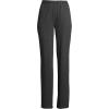 Lands’ End Women’s Relaxed Fit Sport Knit High Rise Pants – Soft Cotton Pull-On with Elastic Waist(Dark Charcoal Heather)