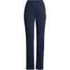 Lands’ End Women’s Relaxed Fit Sport Knit High Rise Pants – Soft Cotton Pull-On with Elastic Waist(Radiant Navy)