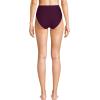 Lands’ End Women’s Ribbed Smoothing High Waisted Bikini Bottoms(Dark Wine Ottoman)
