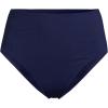 Lands’ End Women’s Ribbed Smoothing High Waisted Bikini Bottoms(Deep Sea Navy)