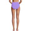 Lands’ End Women’s Ribbed Smoothing High Waisted Bikini Bottoms(Lavender Fusion)