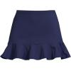 Lands’ End Women’s Ruffle Hem Mini Swim Skirt(Deep Sea Navy)