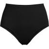 Lands’ End Women’s Sculpting Suit Chlorine Resistant Targeted Control Retro High Waisted Bikini Swim Bottoms(Black)