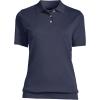 Lands’ End Women’s Short Sleeve Banded Bottom Polo Shirt(Classic Navy)