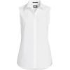 Lands’ End Women’s Sleeveless No Iron Shirt(White)