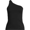 Lands’ End Women’s Slender One Shoulder Top(Black)