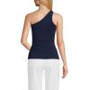 Lands’ End Women’s Slender One Shoulder Top(Deep Sea Navy)
