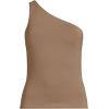 Lands’ End Women’s Slender One Shoulder Top(Honey Beige)