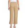Lands’ End Women’s Sport Knit Pull On Drawstring Wide Leg Crop Pants(French Pecan Heather)