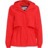 Lands’ End Women’s Squall Packable Rain Jacket(Coral Red)