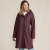 Lands’ End Women’s Squall Rain Slicker Coat(Lush Burgundy)