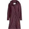 Lands’ End Women’s Squall Rain Slicker Coat(Lush Burgundy)