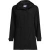Lands’ End Women’s Squall Waterproof Hooded Raincoat(Black)