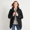 Lands’ End Women’s Squall Waterproof Insulated 3 in 1 Winter Parka(Black)