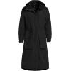 Lands’ End Women’s Squall Waterproof Insulated Winter Stadium Coat(Black)
