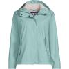 Lands’ End Women’s Squall Waterproof Rain Slicker Jacket(Misty Aqua)