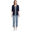 Lands’ End Women’s Starfish High Rise Knit Denim Straight Crop Jeans(Light Brook)