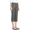 Lands’ End Women’s Starfish Mid Rise Pull-On Crop Pants(Charcoal Heather)