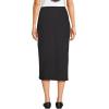 Lands’ End Women’s Starfish Side Zip Midi Skirt(Black)