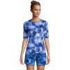 Lands’ End Women’s Sunshade UPF 50 Elbow Sleeve Relaxed Rash Guard(Navy)