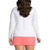 Lands’ End Women’s Sunshade UPF 50 Long Sleeve Relaxed Rash Guard(White)