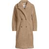 Lands’ End Women’s Teddy Collared Coat(Taupe Tan)