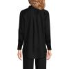 Lands’ End Women’s Tencel Fibers Twill Popover Shirt(Black)