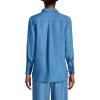 Lands’ End Women’s Tencel Fibers Twill Popover Shirt(Soft Indigo)