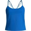 Lands’ End Women’s Tugless Quickdry Adjustable Strappy Back Tankini Top(Bright Cobalt Blue)