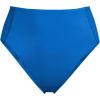 Lands’ End Women’s Tugless Quickdry High Waisted High Leg Bikini Bottoms(Bright Cobalt Blue)