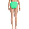 Lands’ End Women’s Tugless Quickdry High Waisted High Leg Bikini Bottoms(Crisp Mint)