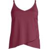 Lands’ End Women’s Tulip Hem Tankini Top(Burgundy Spritz)