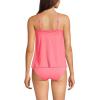 Lands’ End Women’s Tulip Hem Tankini Top(Dark Coral)